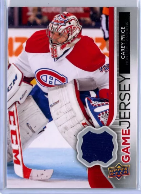 2014-15 Upper Deck Game Jerseys #GJCP Carey Price JERSEY - Montreal Canadiens