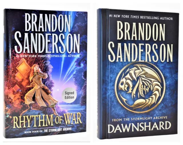 ✎✎SIGNED 1st Print✎✎ Rhythm of War Brandon Sanderson NEW +COA (+DAWNSHARD)