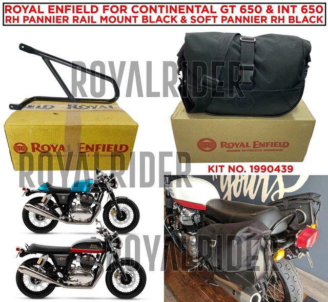 SAC SOUPLE ET rail Royal Enfield noir, droit pour Continental Gt 650 et EUR 123,93 - PicClick FR