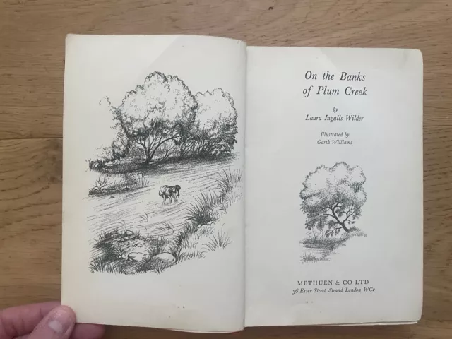 On the Banks of Plum Creek - Laura Ingalls Wilder Garth Williams 1958 Methuen HB