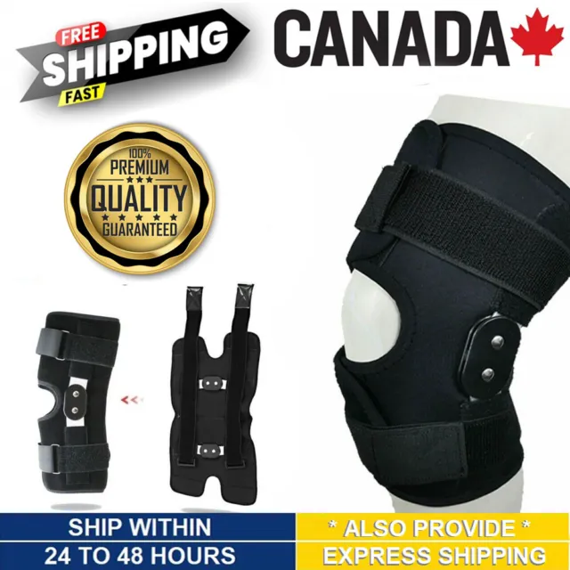 Hinged Knee Support Arthritis Brace Guard Stabilizer Strap Wrap Patella Ligament