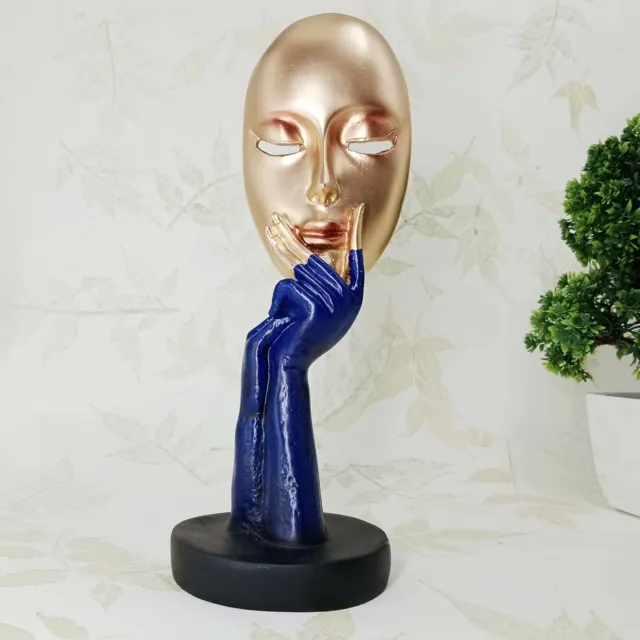 Main Femme Visage Creative Abstrait Design Statue Sculpture Modèle Décor