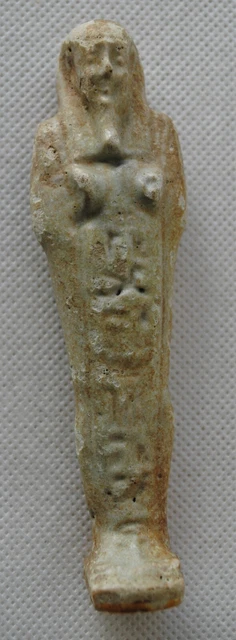 Authentic Museum Quality Ancient Egyptian Late Period Green Faience Ushabti 11cm
