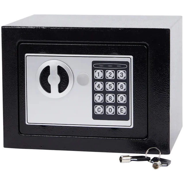 Coffre-fort à meubles 45 l avec clé et serrure à combinaison numérique, coffre-fort électronique, pour la maison, le bureau, l'hôtel Coffre-fort à meubles 45 l avec clé et serrure à combinaison numérique, coffre-fort électronique, pour la maison, le bureau, l'hôtel