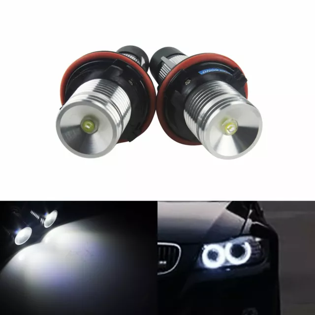 Kit Ampoule LED Angel Eyes 6W Blanc Xenon Feux de Jour BMW Serie 5 E39 E60 E61