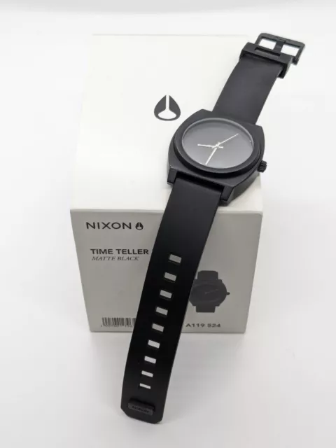 Nixon time teller p matte black hotsell