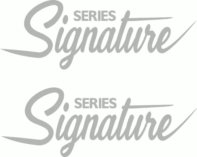 Signature Series Fishing Boat Sticker Decal Marine Set of 2