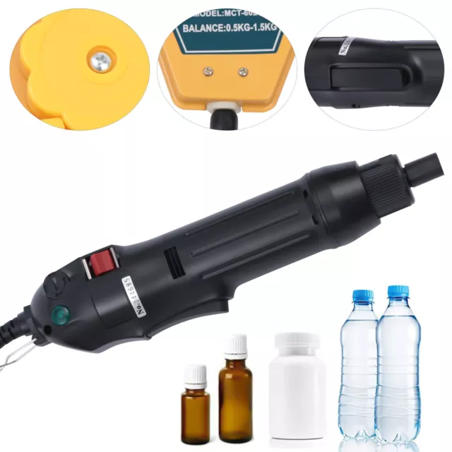 Handheld Electric Bottle Capping Machine Screw Sealer Sealing Bottle Capper UK