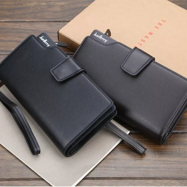 Multifunctional Business Wallet Leisure Long Zippered Mobile Phone Bag  Men