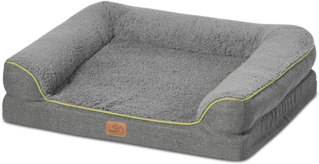 Bedsure Orthopedic Memory Foam Dog Bed - Dog Sofa with Removable Washable Cover