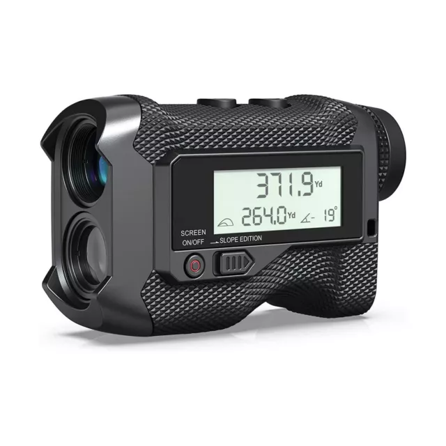 ACPOTEL 750Yards Laser Golf Range Finder External LCD Screen P2P Slope On / Off