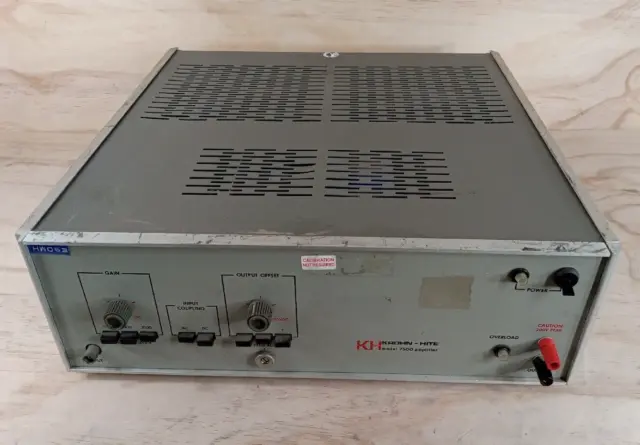 Krohn Hite  model 7500 Power Amplifier  Powers Up Untested