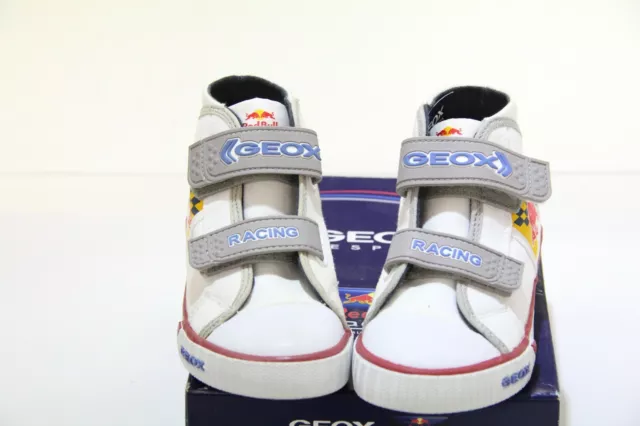 Geox 'J. Pitt Lane'  Boys White Canvas Shoe/Trainer Uk 11 Eu 29