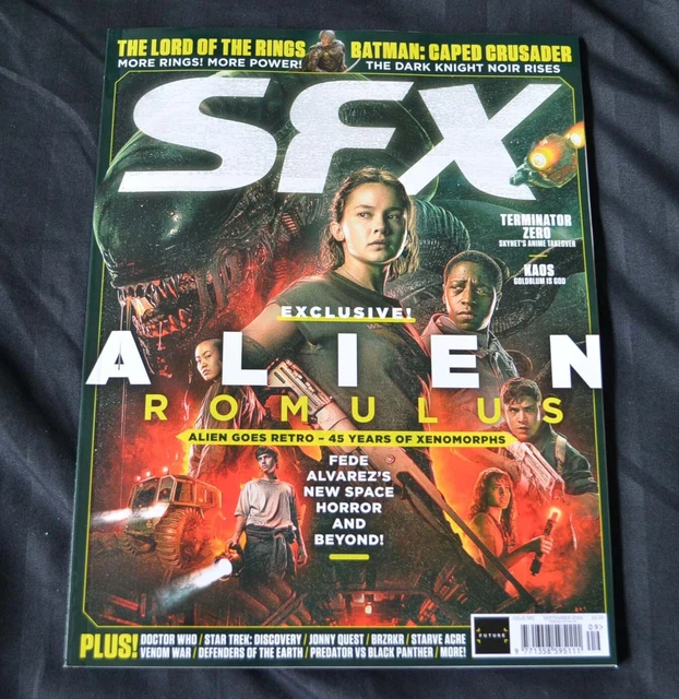 SFX MAGAZINE ISSUE #382 September 2024 Alien Romulus Lord of the Rings ...