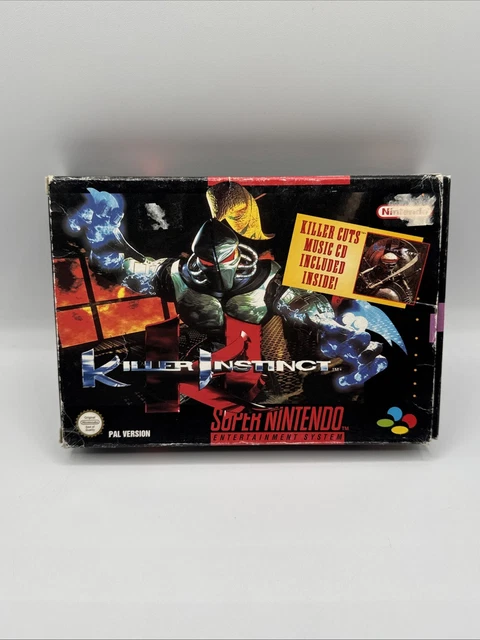 KILLER INSTINCT (SUPER Nintendo SNES, 1995) PAL CIB con Manual y