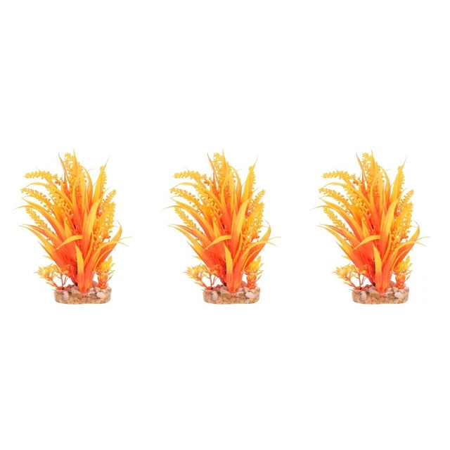 3pcsAquarium PflanzenDekorkünstliches GrasAquariumWasserpflanze