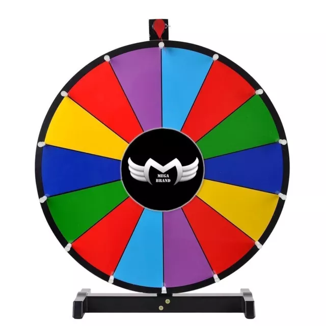 MegaBrand 18" Dry Erase Spinning Color Prize Wheel Tabletop Fortune Carnival