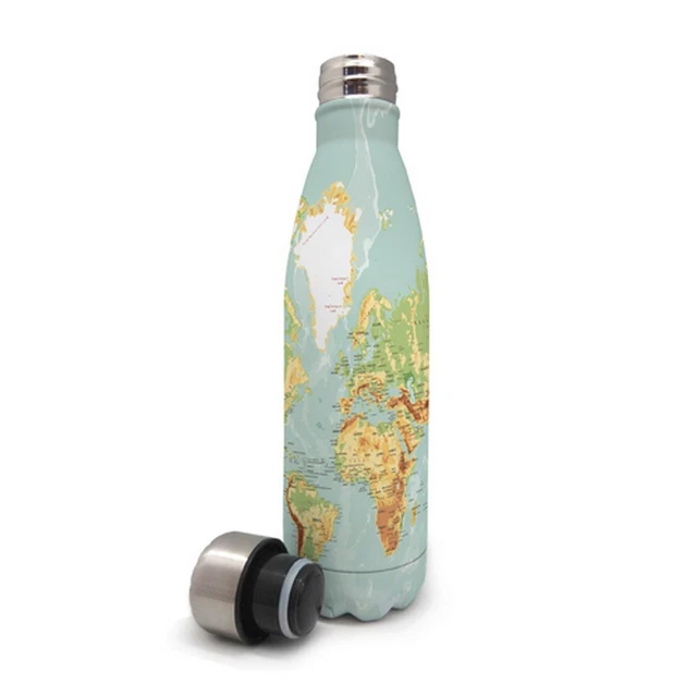 Bottiglia termica Vin Bouquet mappa del mondo 500 ml