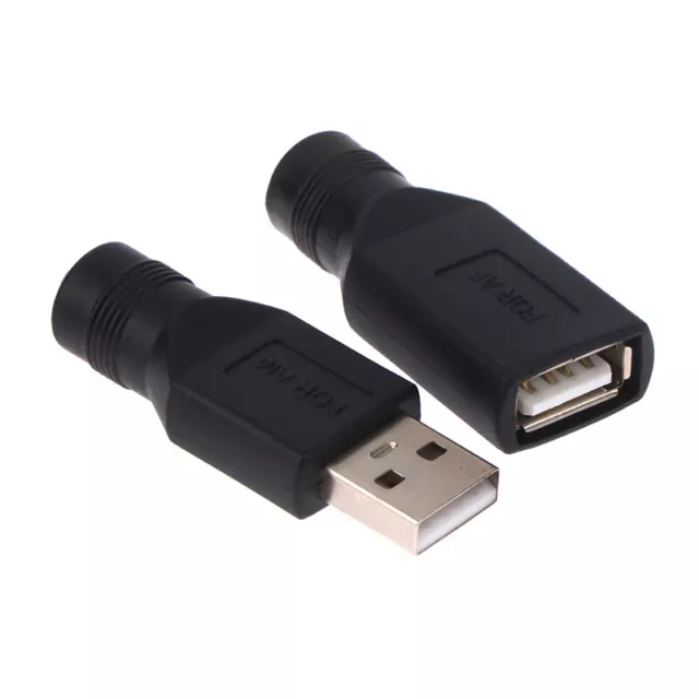 1Pair 5.5*2.1MM USB Male To DC5.5 Female USB Female To DC5.5 Female 5V AdaptDC