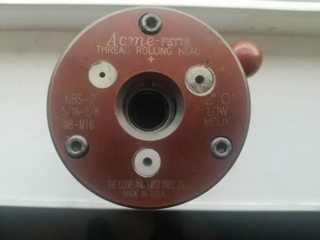 Acme-Fette Nbs-2 Thread Rolling Head M8-M16 5/16" - 5/8" Good Condition Loc 45-1