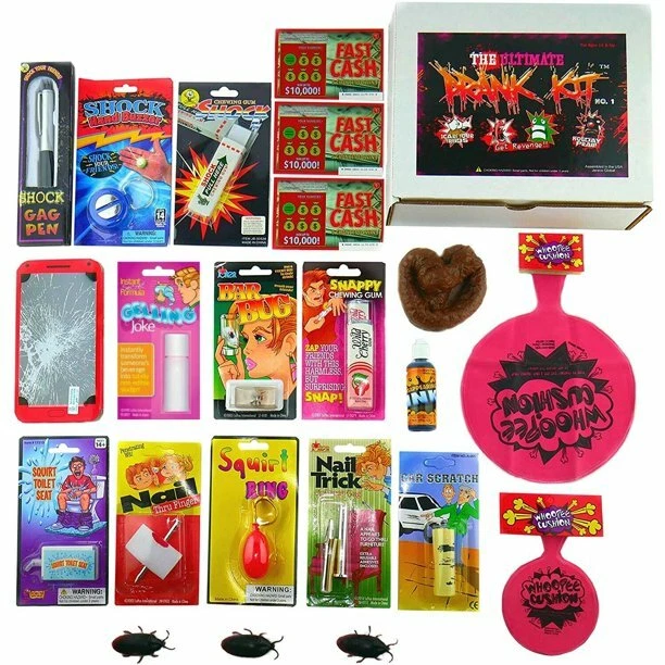 PRANKS A-LOT!  Create Your Own Pranks Kit  Jokes  Gags  Tricks  Toys  Fun  Magic