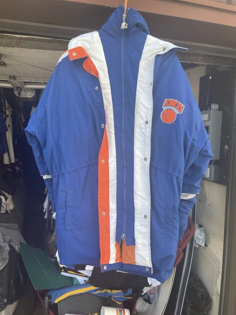【古着】APEX ONE nba Knicks ジャケット Vintage New York Knicks Apex One Parka Jacket With Hood Full