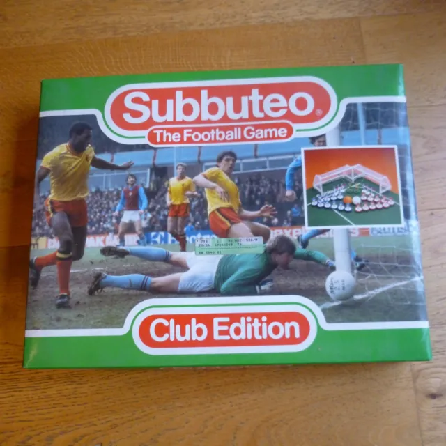 Subbuteo Club Edition Vintage 90s Table Top Football Set Boxed Free UK P+P READ!