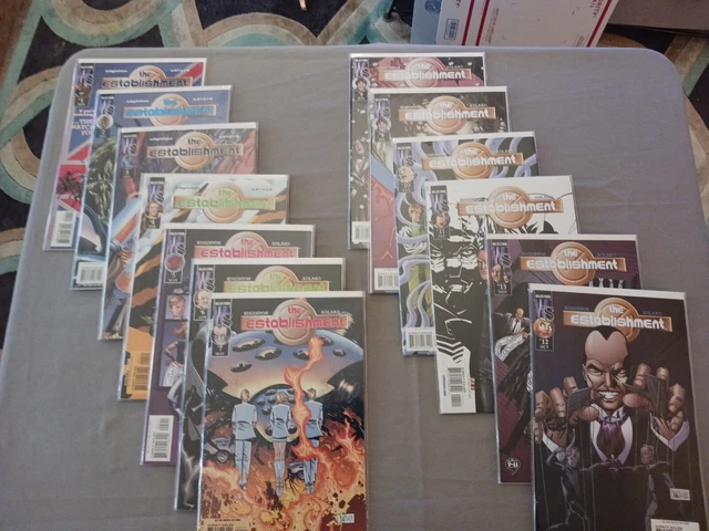 The Establishment #1-13 (Complete 2001 DC Wildstorm Series) Full Lot  Set Run