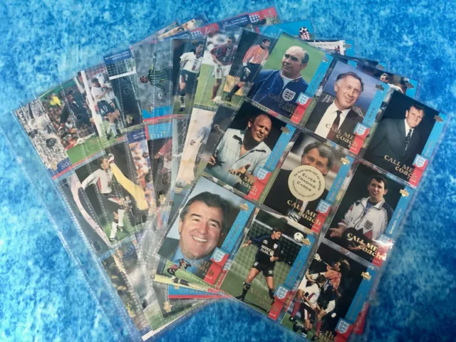 England World Cup 1998 Football trading card complete base set  Upper Deck 1998