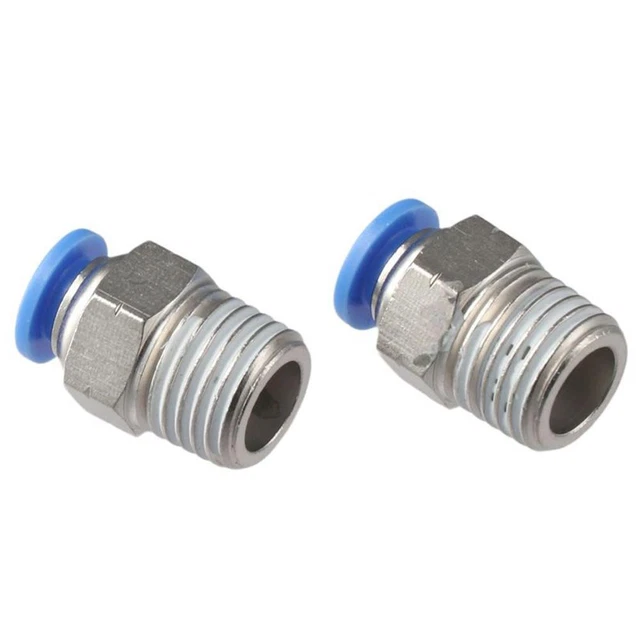 5 Raccords Pneumatiques Rapides - Push-to-connect 6mm - Pour Compresseur Air Et Outils