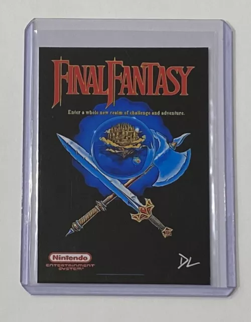 Final Fantasy Limited Edition Artist Signed Game Cover Trading Card 1/10