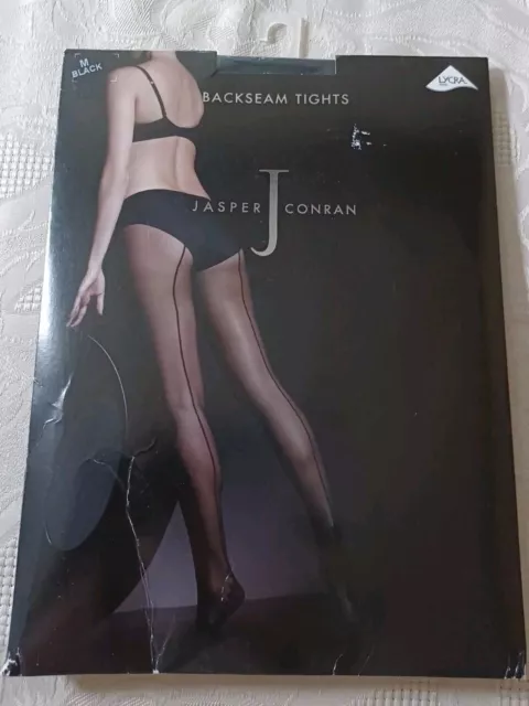 JASPER CONRAN BACKSEAM Ladies Tights M Black 15 Denier Brand New 4.99 PicClick UK