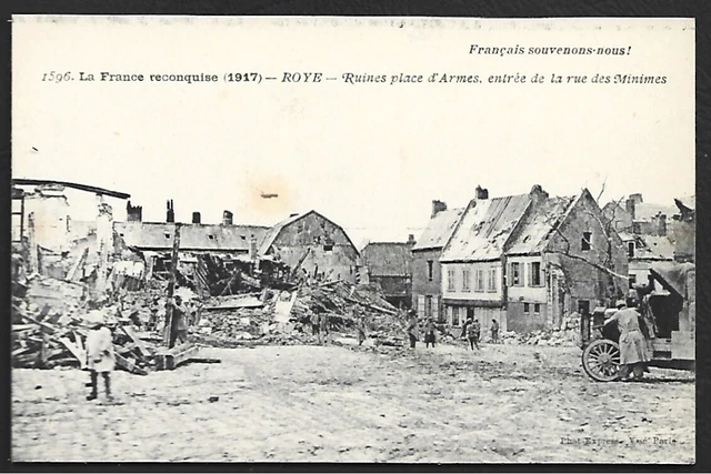 CPA 80 Roye Place D'Armes Et Clocher St Pierre - Carte Postale Ancienne 1900