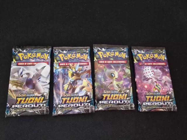 Nuovo Sigillato Sealed Artset Booster Pokemon Sole Luna Tuoni Perduti Ita