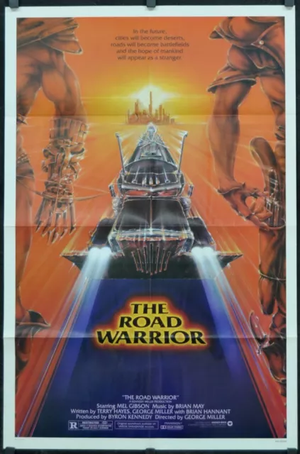 Pazzo Massimo 2 Il Warrior 1981 Originale 27X41 Nr-Mnt Film Poster Mel Gibson