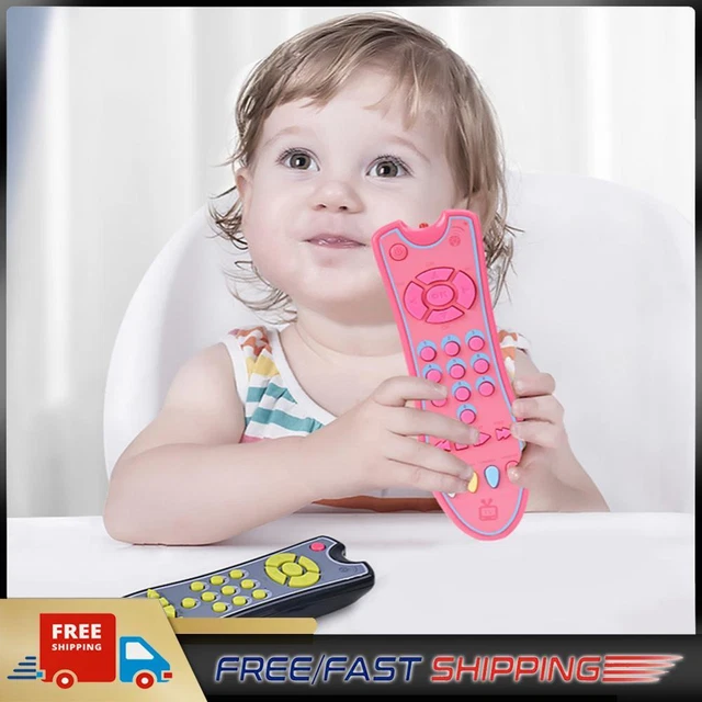 Simulation Baby Sensory Toys with Light/Sound/Real Buttons TV Remote Control Toy