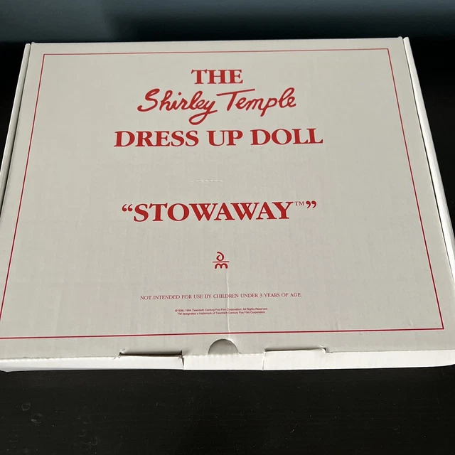 Shirley Temple STOWAWAY Yellow Dress Danbury Mint Dress Up Doll Outfit Box Pin