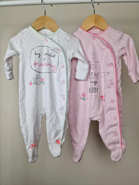Costumi per bambine Next età 0-3 mesi rosa bianco mamma papà