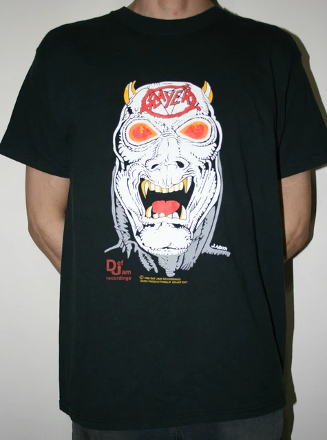 SLAYER REIGN IN BLOOD TOUR86-87 TシャツS Slayer Vintage T Shirt 1986 Reign In Blood Tour LP Cover