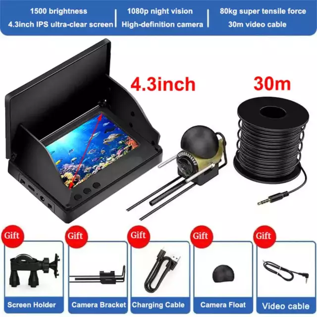 Fish Finder LCD 4.3 Inch Display Underwater 220° Fishing Camera