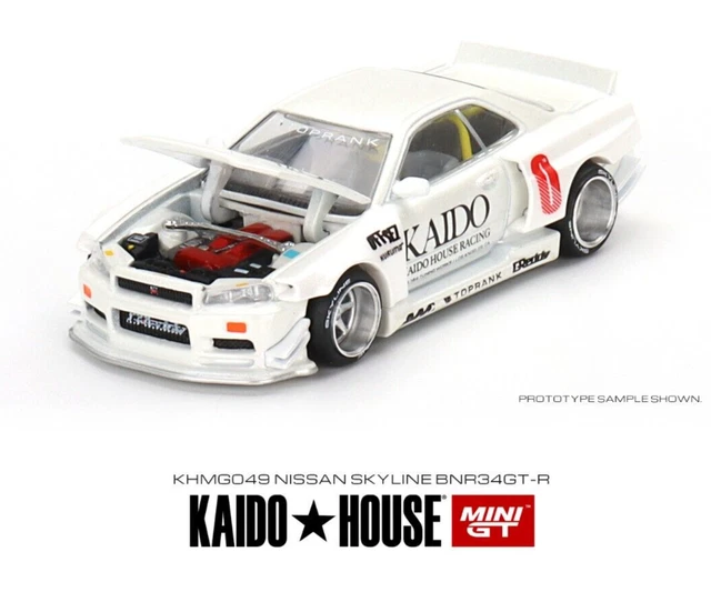 Mini GT X Kaido House KHMG116 1 / 64 NISSAN SKYLINE GT-R R33 HOẠT HÌNH Carbon R Diecast Scale MÔ HÌnh Xe I.944477417