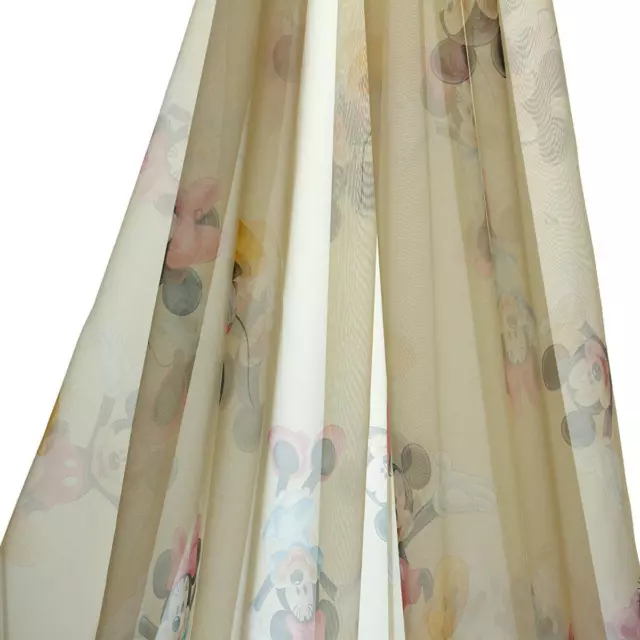 Tenda Disney Topolino e Minnie Velo al metro altezza 300 cm - Beige M743 2