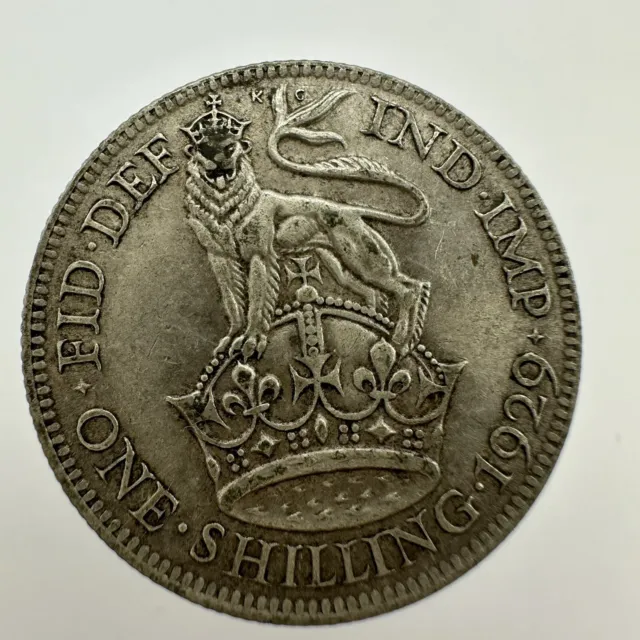 UK GK Great Britain Shilling  Silver 1929 (Rx1121877/144)
