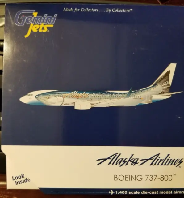 NEW 1:400 Gemini Jets ALASKA 737-800 Salmon Thirty Salmon GJASA1238 N559AS