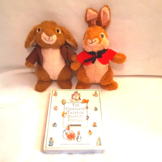 PETER RABBIT FLOPSY & Benjamin Bunny Beatrix Potter 12" Soft Plush Toys