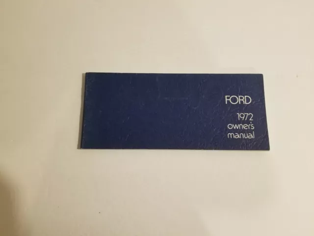 1972 Ford Owner's Manual