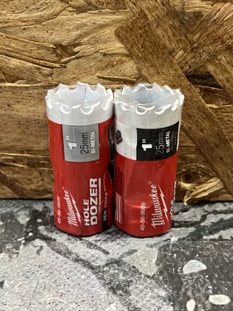 2 PACK Milwaukee 49-56-9609 Hole Dozer Hole Saw 1" FREE SHIPPING