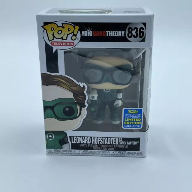 Funko Pop Television 836 Leonard Hofstadter As Green Lantern Vinyl Figure