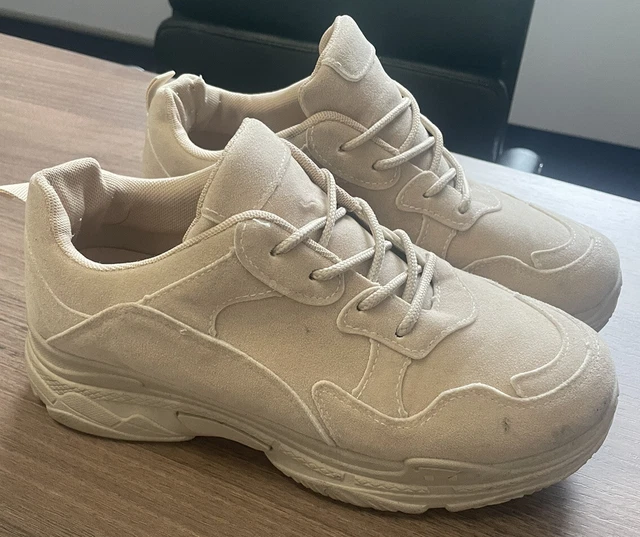 White chunky trainers missguided clearance