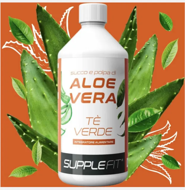 SuppleFit Vegan AloeVera Saft grüner Tee Antioxidant Vitamin B1-B2-B6-B12-C-E